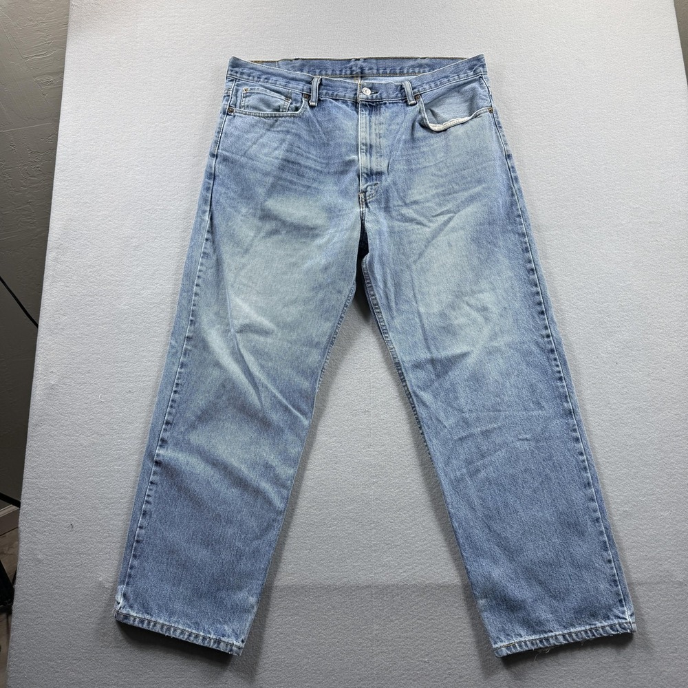 Levis 550‎ Jeans Mens 40x30 Light Wash Blue Relaxed Tapered Leg Denim Casual